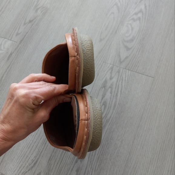 Vibae Roma Leather Mules In Fawn Tan 44EU - Picture 6 of 11